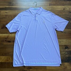 Peter millar PURPLE ISH PINK players feather weight golf polo.